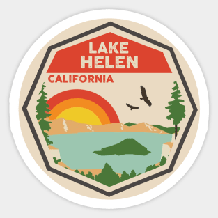 Lake Helen California Colorful Scene Sticker